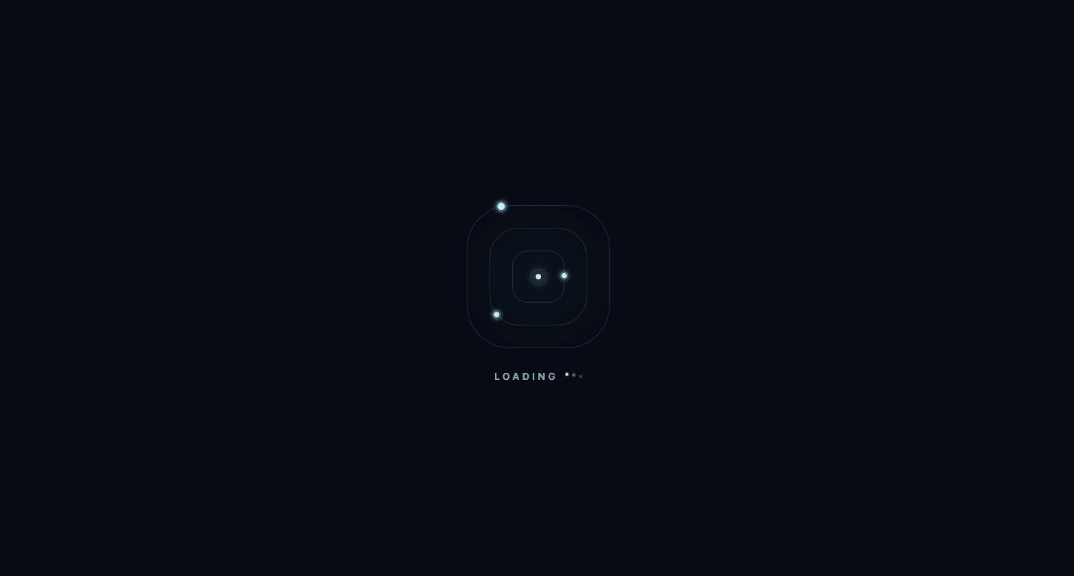 Orbit Frame Loader - React Loading Animation - REACT component preview