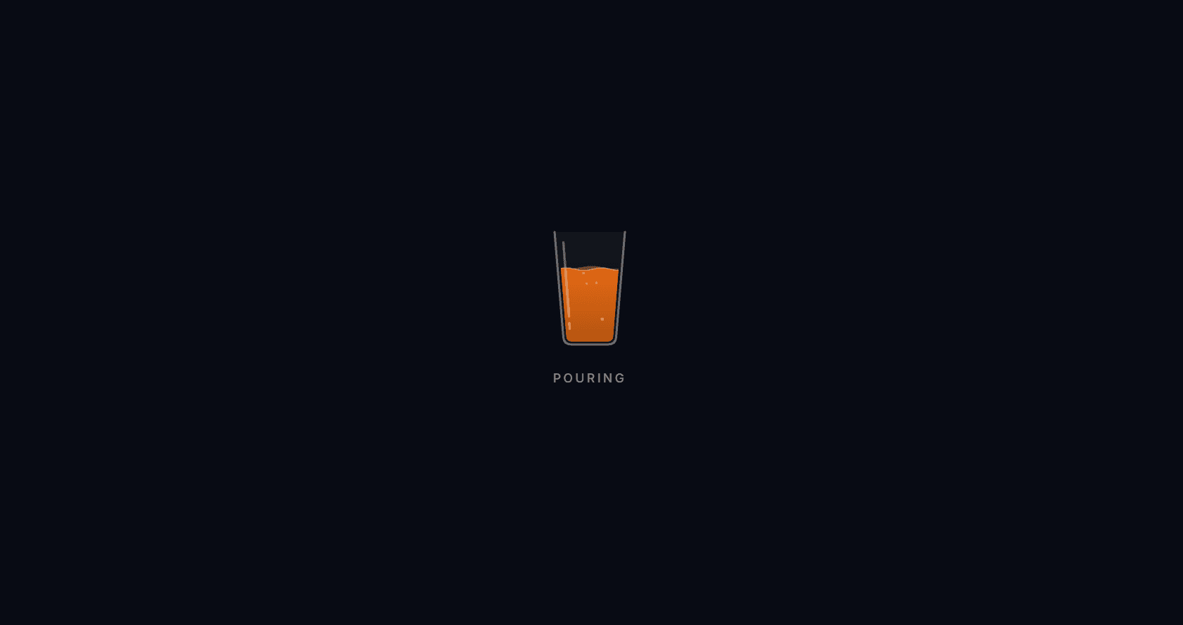 Pour Loader - React Liquid Fill Animation for Drink Brands - REACT component preview